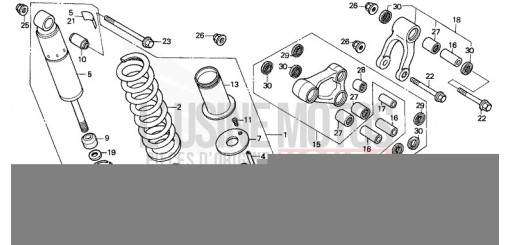 REAR CUSHION NX250P de 1993